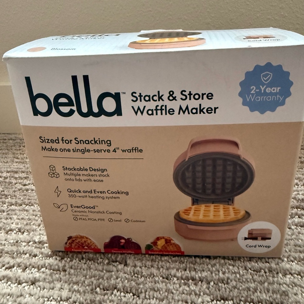 Abella Stack & Store Waffle Maker -Brand new.
